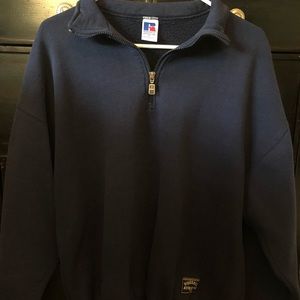 Russell 1/4 zip Crewneck